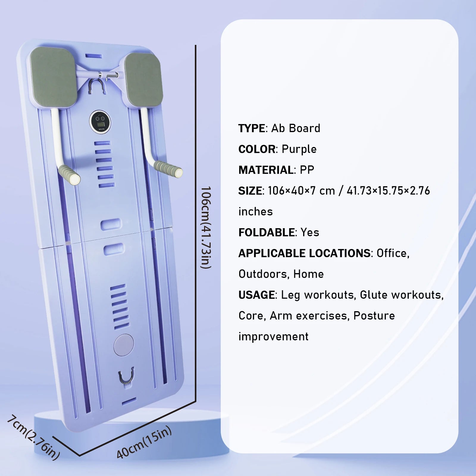 5 in 1 Full Body Pilates Sliding Board - Versatile Core Strength Training Equipment