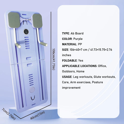 Close-up of 5 in 1 Full Body Pilates Sliding Board, highlighting comfortable kneeling pad and foam handles.