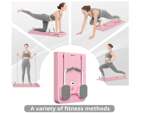 5 in 1 Full Body Pilates Sliding Board showing versatile design for core strength training.