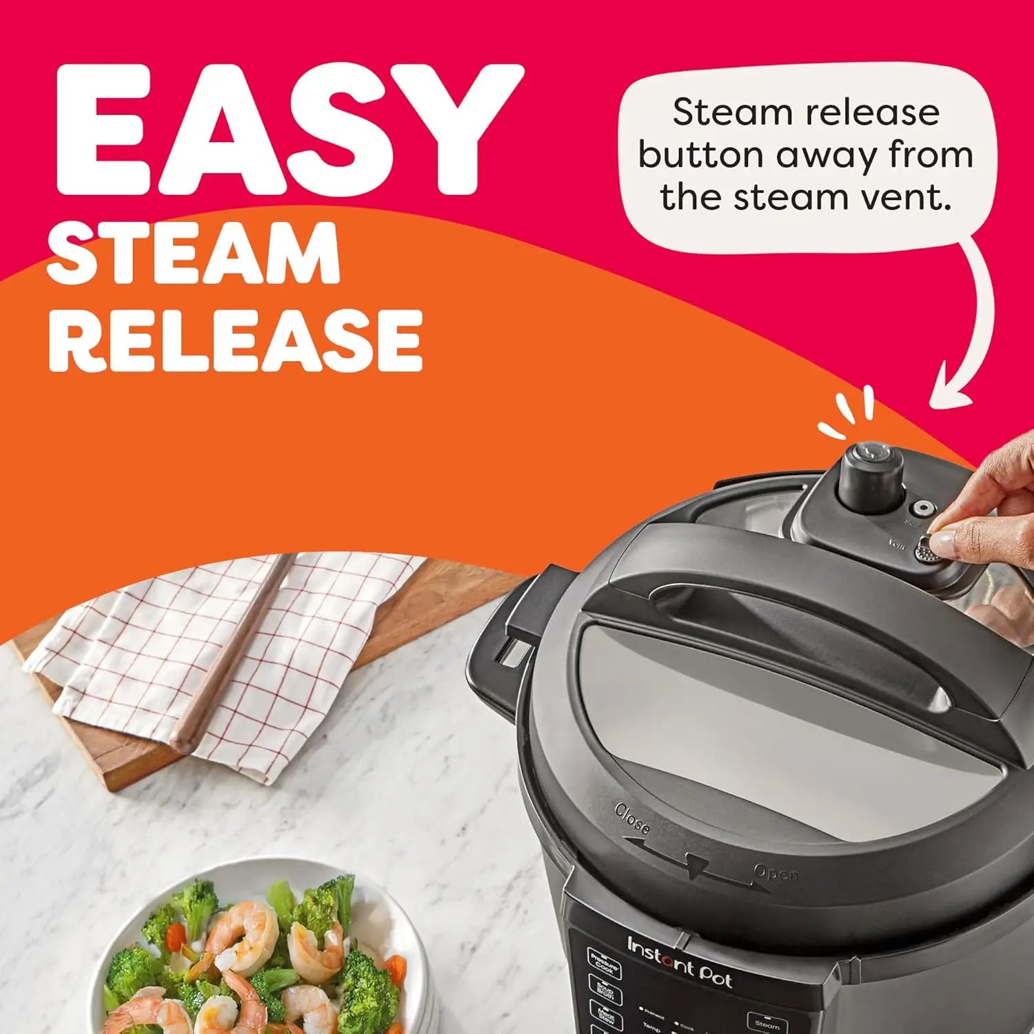 7-in-1 Multi-Cooker 6-Quart Capacity, 13 Smart Programs, Fast Cooking & Easy Cleanup