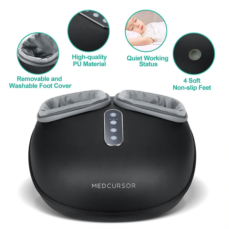 Medcursor MDFM400 Foot Massager with Reflexology Therapy for Enhanced Circulation & Relaxation