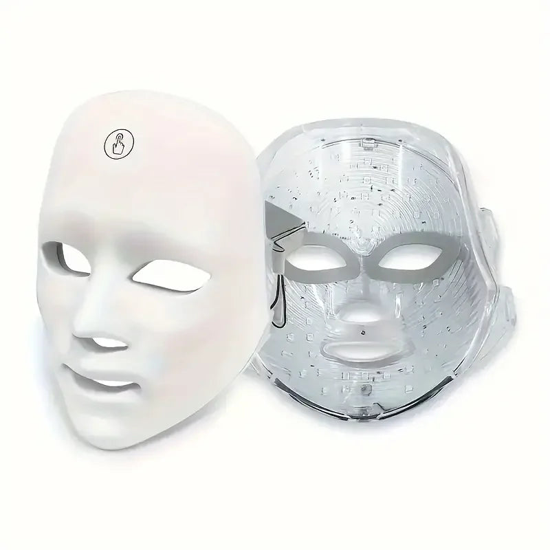 Rechargeable 7-Color LED Face Mask for Skin Therapy and Relaxation