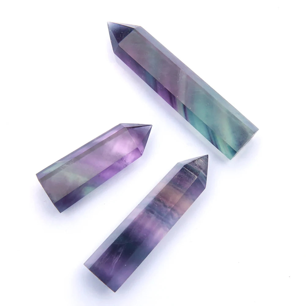 Natural Crystal Point Wand - Amethyst, Obsidian, and More - Healing Stone Obelisk