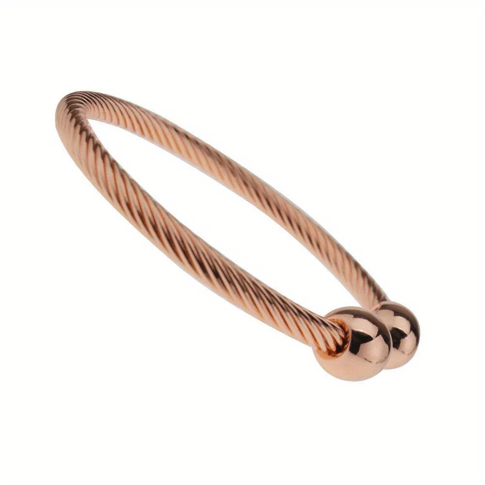 Magnetic Copper Therapeutic Bracelet for Arthritis Pain Relief - Adjustable Cuff with Neo Magnets