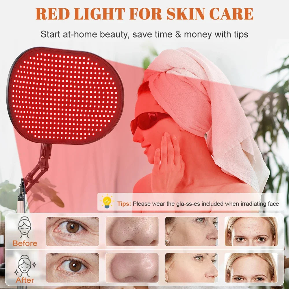 Red Light Therapy Device for Skin Care, Pain Relief & Anti-Inflammatory, 432 LEDs