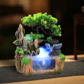 Overall view of the 9.84In Meditation Water Fountain with decorative elements, representing a perfect meditation water feature for enhancing relaxation.