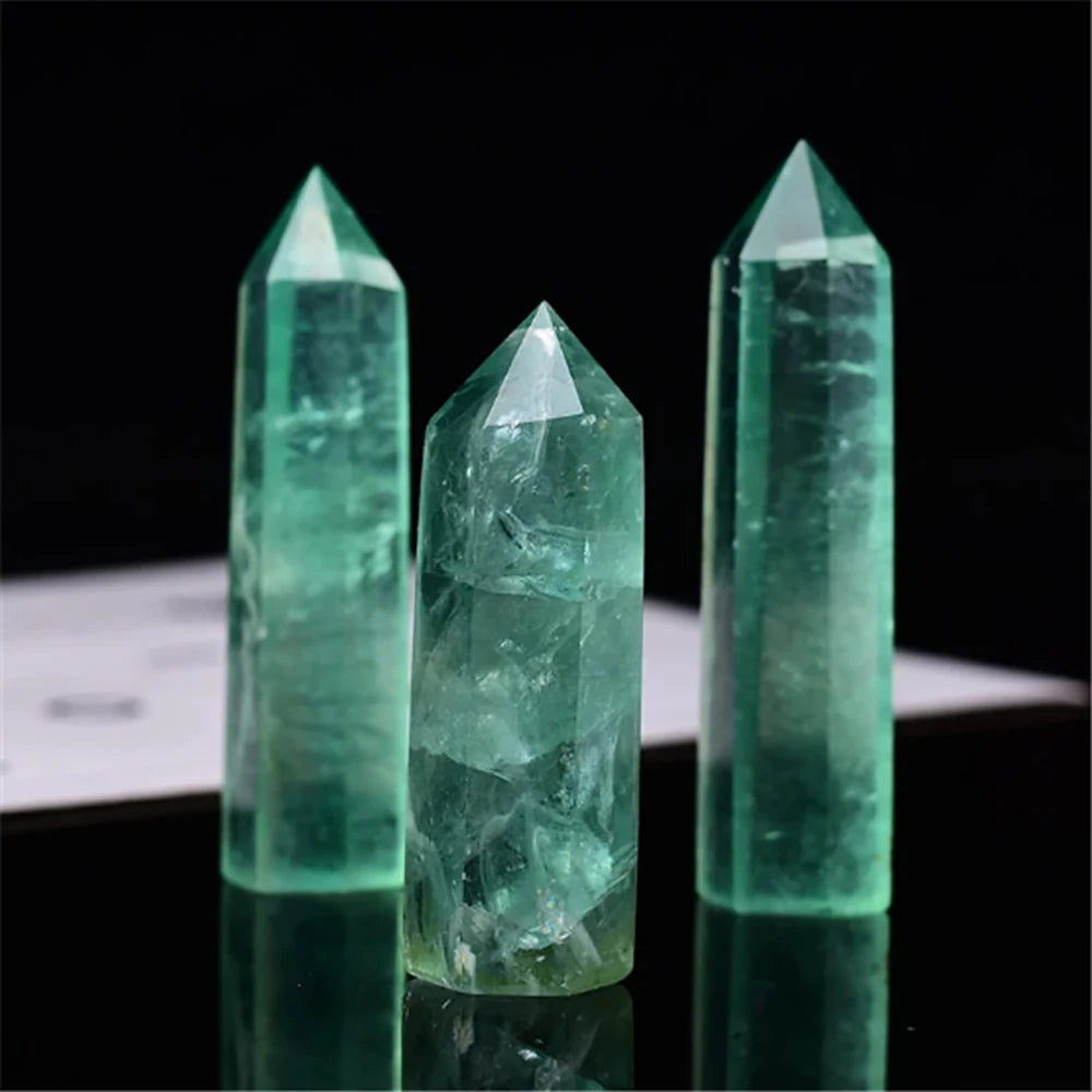 Natural Crystal Point Wand - Amethyst, Obsidian, and More - Healing Stone Obelisk