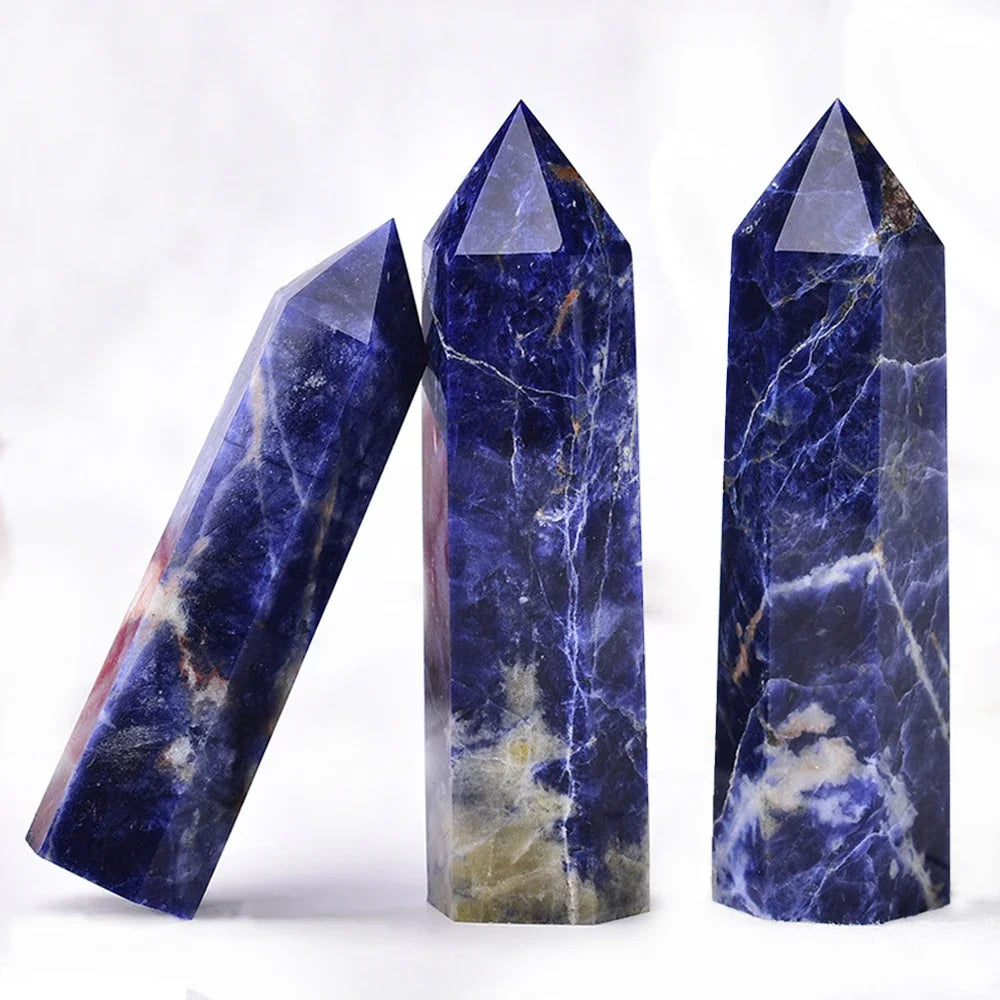 Natural Crystal Point Wand - Amethyst, Obsidian, and More - Healing Stone Obelisk