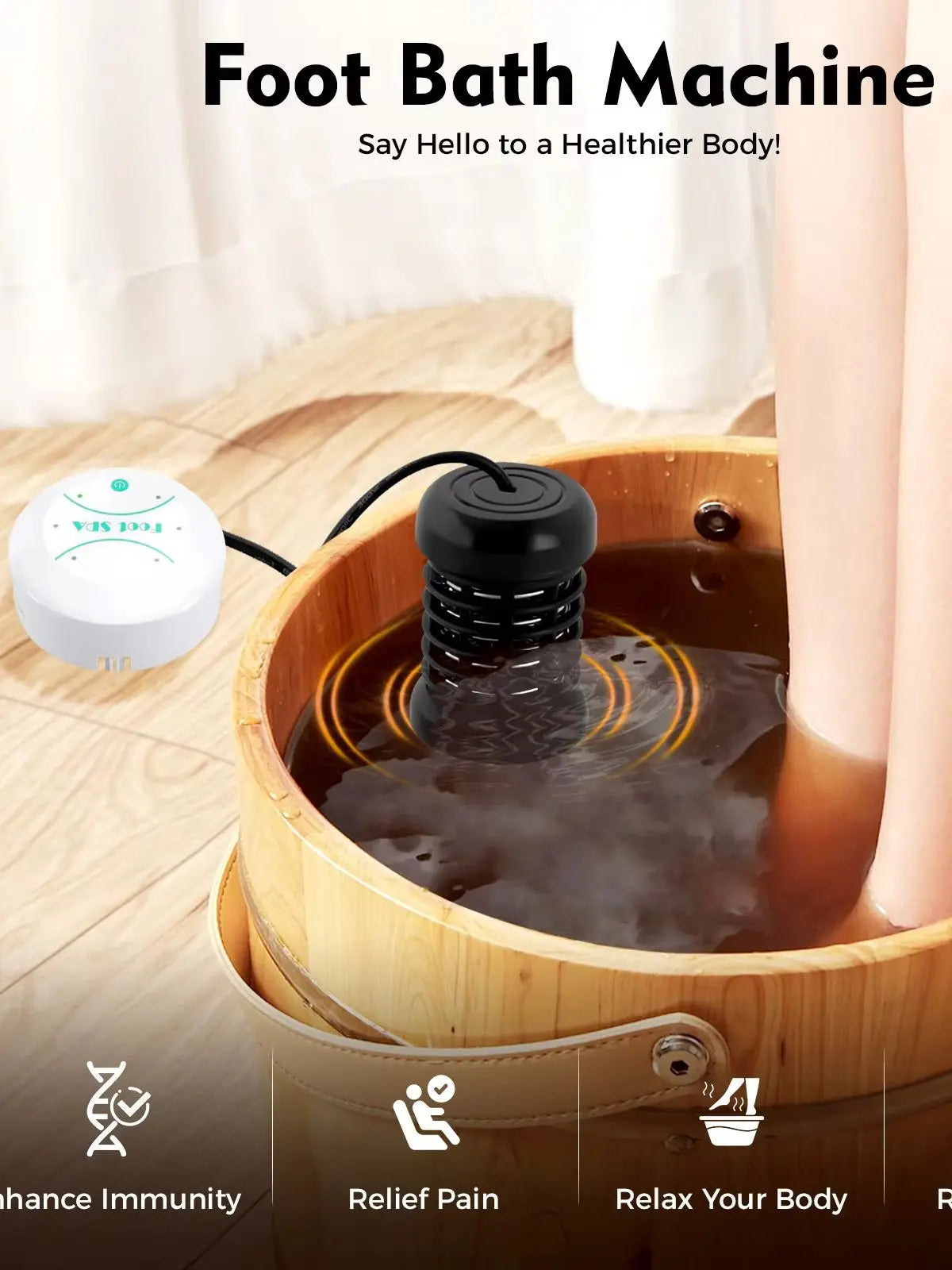 Ionic Detox Foot Bath Machine with Auto Timer for Toxin Elimination and Relaxation