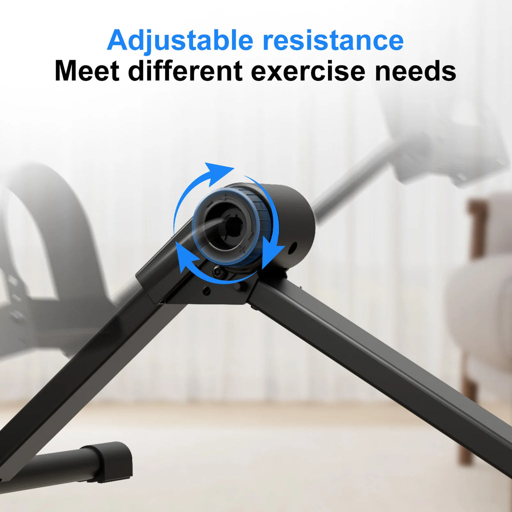 Foldable Under Desk Mini Exercise Bike with Bluetooth and Electronic Display for Home Workouts