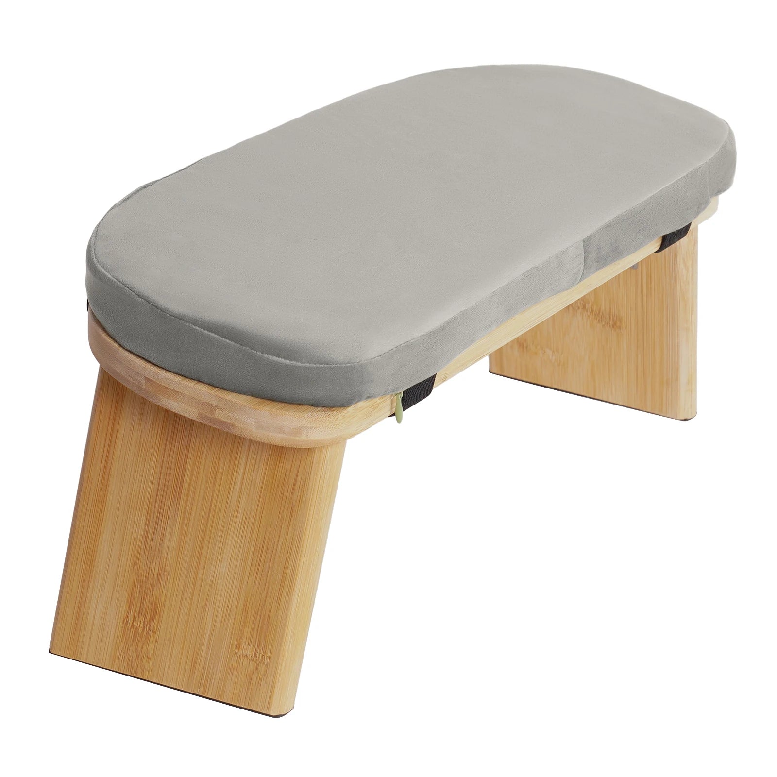 Foldable Ergonomic Modern Meditation Bench with Carrying Bag - Bamboo Yoga & Prayer Stool