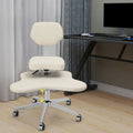 Cross-Legged Meditation Chair with Backrest - Improve Posture for Yoga & Office Use