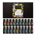 20-Piece Essential Oil Set - Lavender, Eucalyptus, Sweet Orange & Lemon for Aromatherapy & Massage