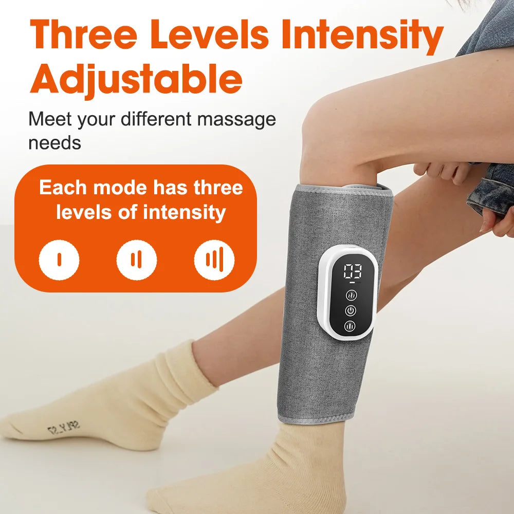 PASTSKY Heated Calf Massage Device - 3 Modes, 3 Intensities, Auto Shutoff & 2000mAh Battery