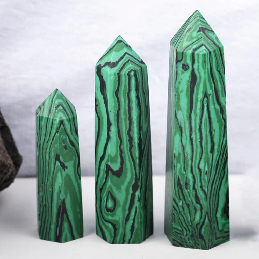 Natural Crystal Point Wand - Amethyst, Obsidian, and More - Healing Stone Obelisk