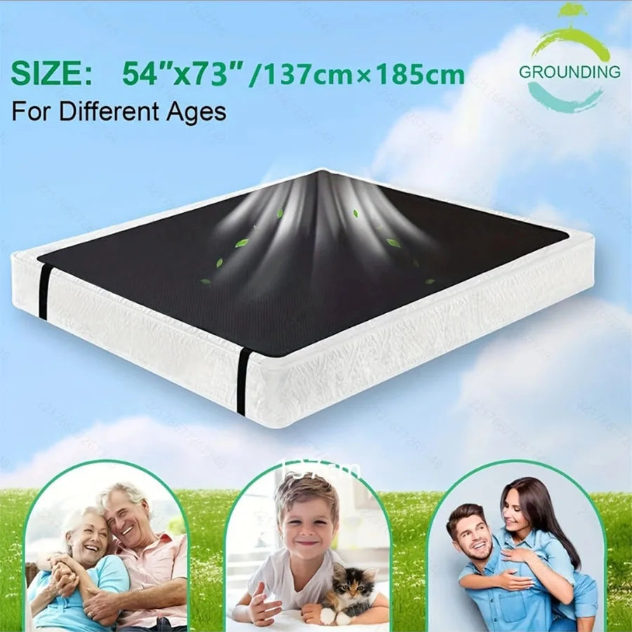 Grounding Mat for Bed - Portable Earthing Solution to Improve Sleep and Reduce Inflammation