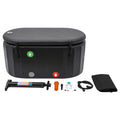275L/370L Inflatable Cold Plunge Tub - Black Freestanding Ice Bath for Athletes with Adjustable Temp