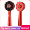 Electric Massage Comb With Vibration & Red Light for Hair Growth - Scalp Brush & Oil Applicator