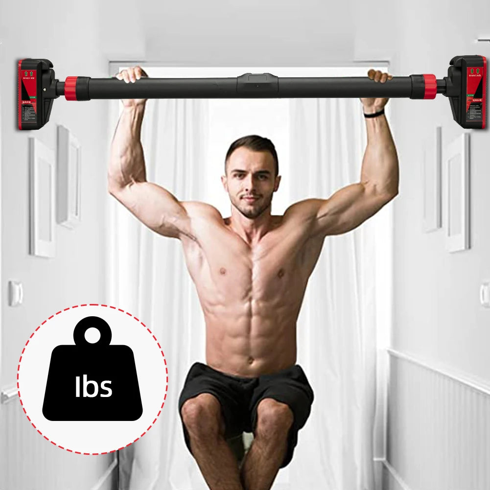 Adjustable Doorway Pull-Up Bar – 69-92cm Width, 200KG Capacity for Home Gym Strength Training