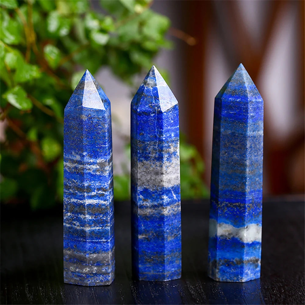 Natural Crystal Point Wand - Amethyst, Obsidian, and More - Healing Stone Obelisk
