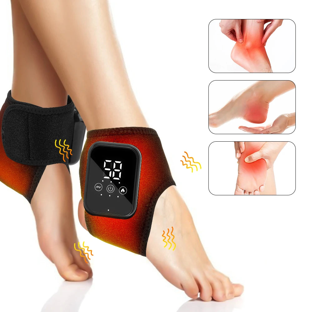 Cosmic HealingVibes Cordless Ankle Massager with 3 Heat Levels & Vibration Relief