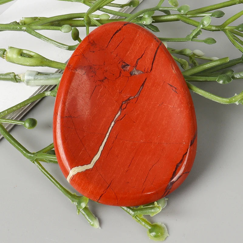 Jade Chakra Palm Stone - Natural Crystal Quartz for Healing, 4.5x3.5cm, Unique Gemstone