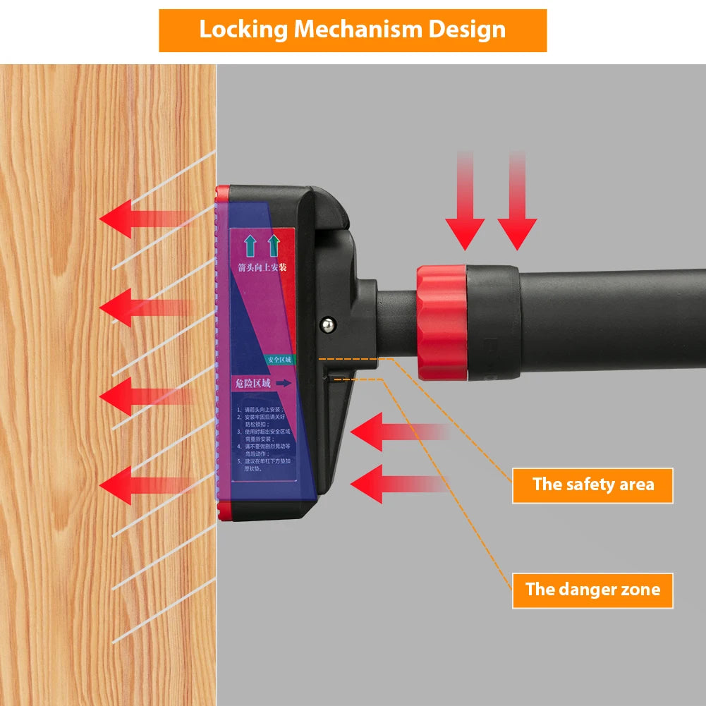 Adjustable Doorway Pull-Up Bar – 69-92cm Width, 200KG Capacity for Home Gym Strength Training