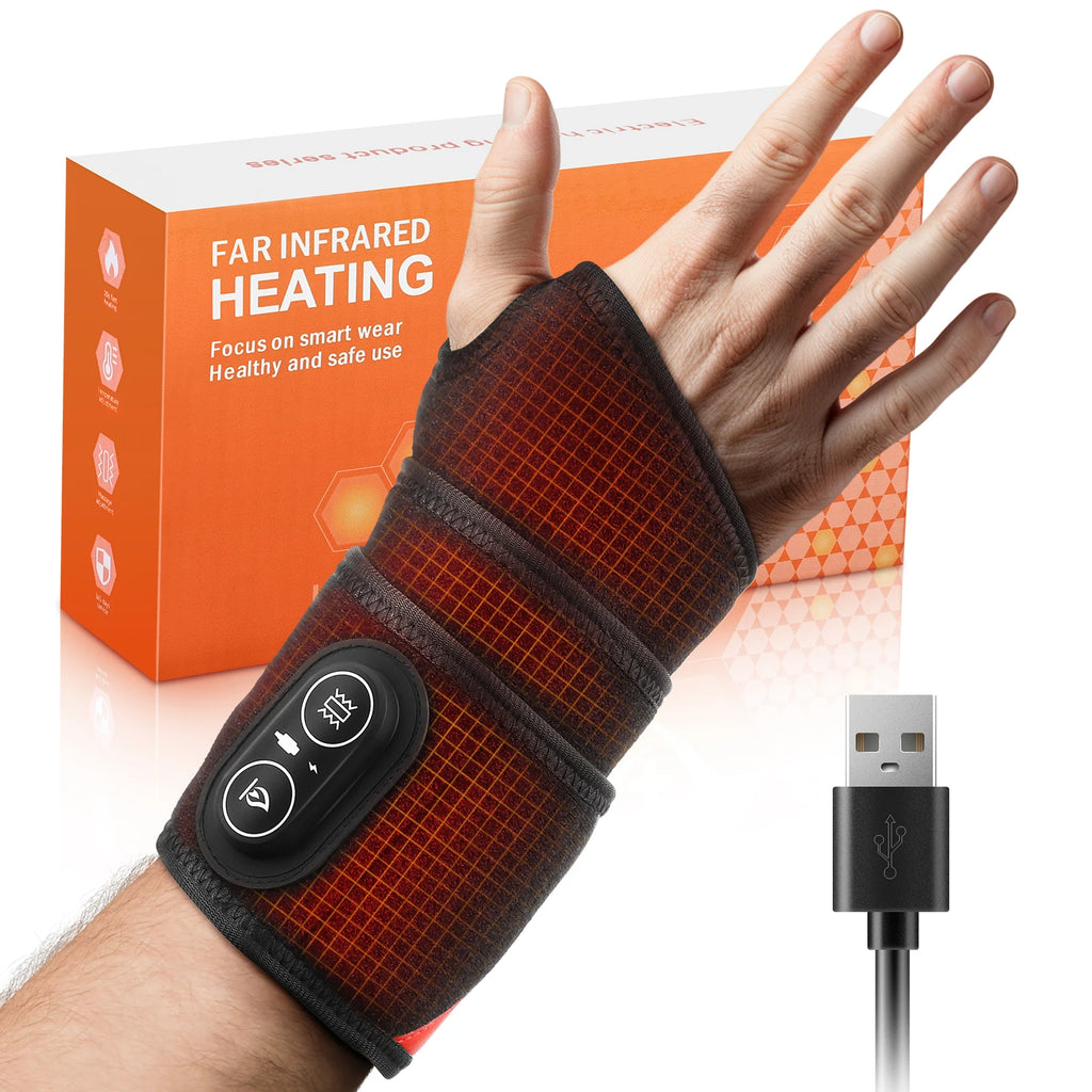 Cordless Red Light Therapy Wrap With Heat & Vibration For Pain Relief - 36 LEDs