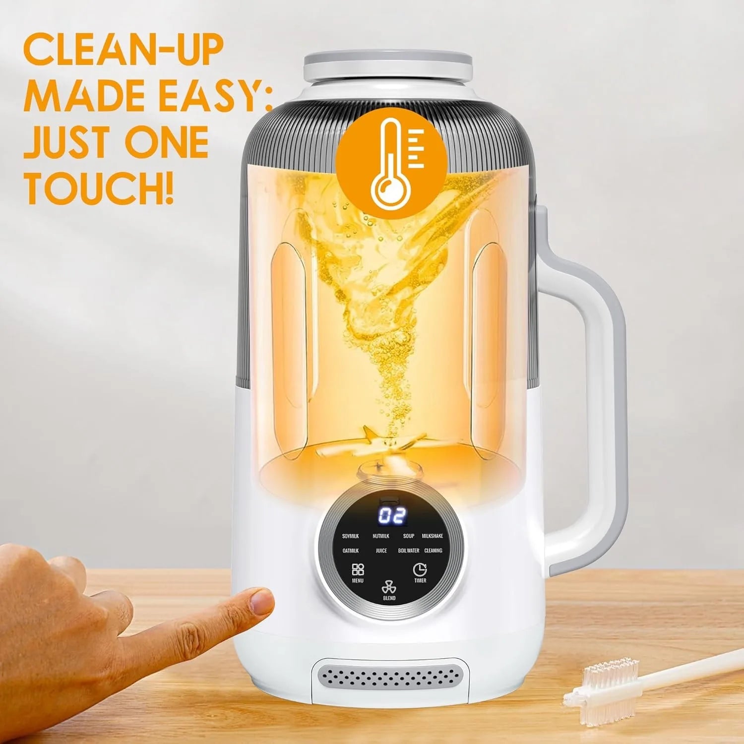 User-friendly features of the 10-in-1 Electric Nut Milk Maker making kitchen tasks effortless.