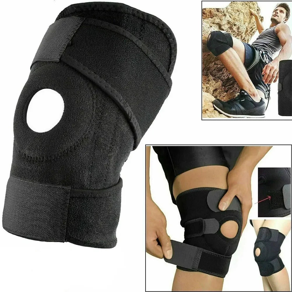 Adjustable Knee Brace With Side Stabilizers for Support and Stability - Ideal for Active Lifestyles