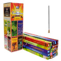 Collection of 25 Pack Mixed India Incense Sticks, featuring aromatic Sandalwood and White Sage for a soothing experience.