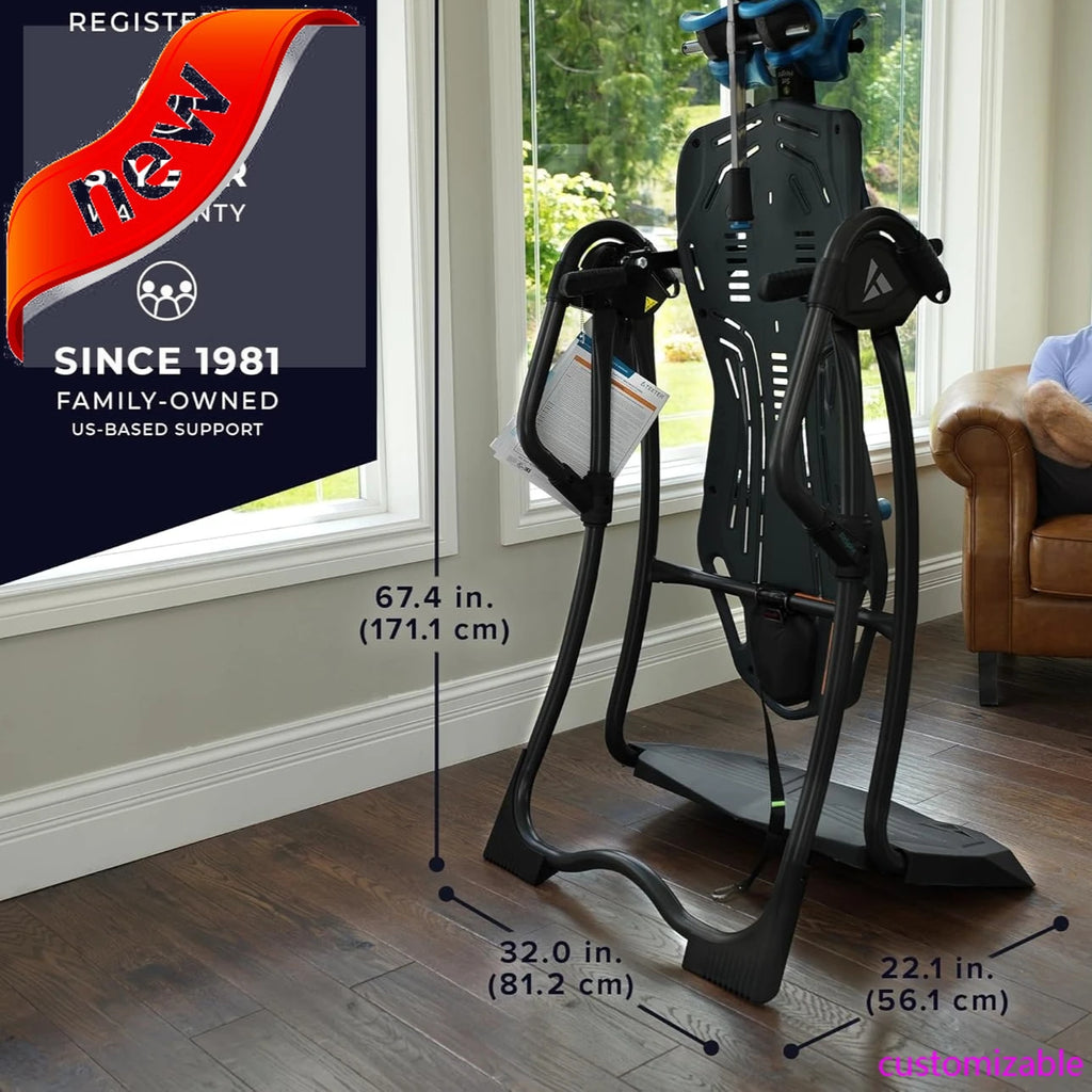 Cosmic HealingVibes New-FitSpine LX9 Inversion Table with FlexTechnology & Acupressure Nodes