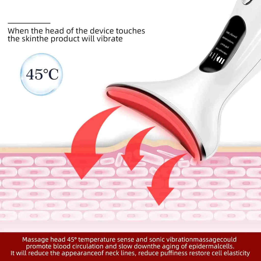 YOSOO 4-In-1 Handheld Face Massager with Rechargeable Design for Relaxation and Skin Care