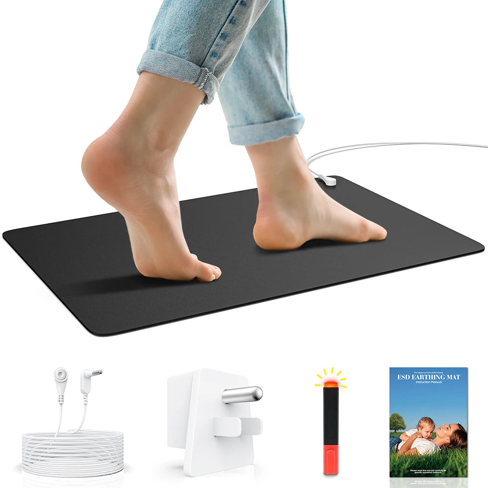 40x60cm Grounding Mat for Earth Connected Therapy - Relieve Pain, Inflammation & Improve Mood