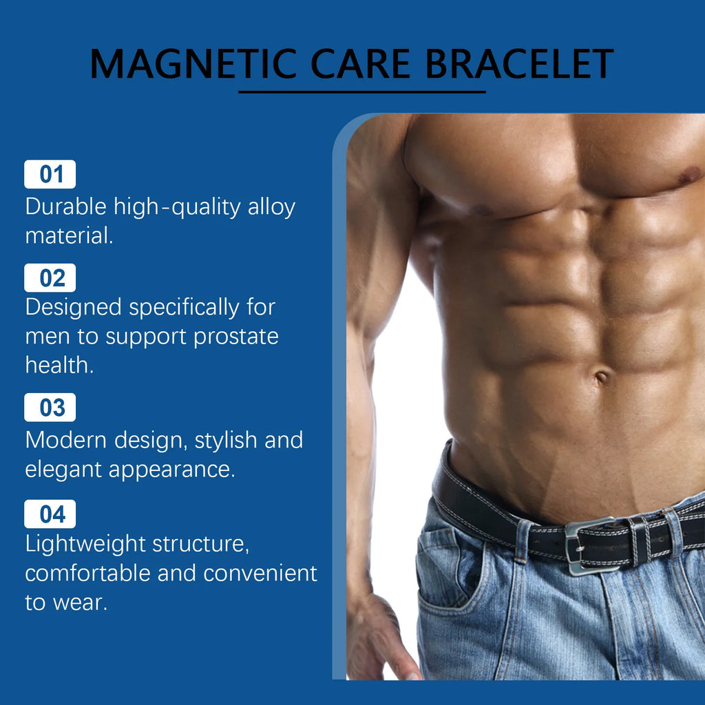 Prostate Care Bracelet for Men - Stylish Health Support & Energy Boosting Accessory