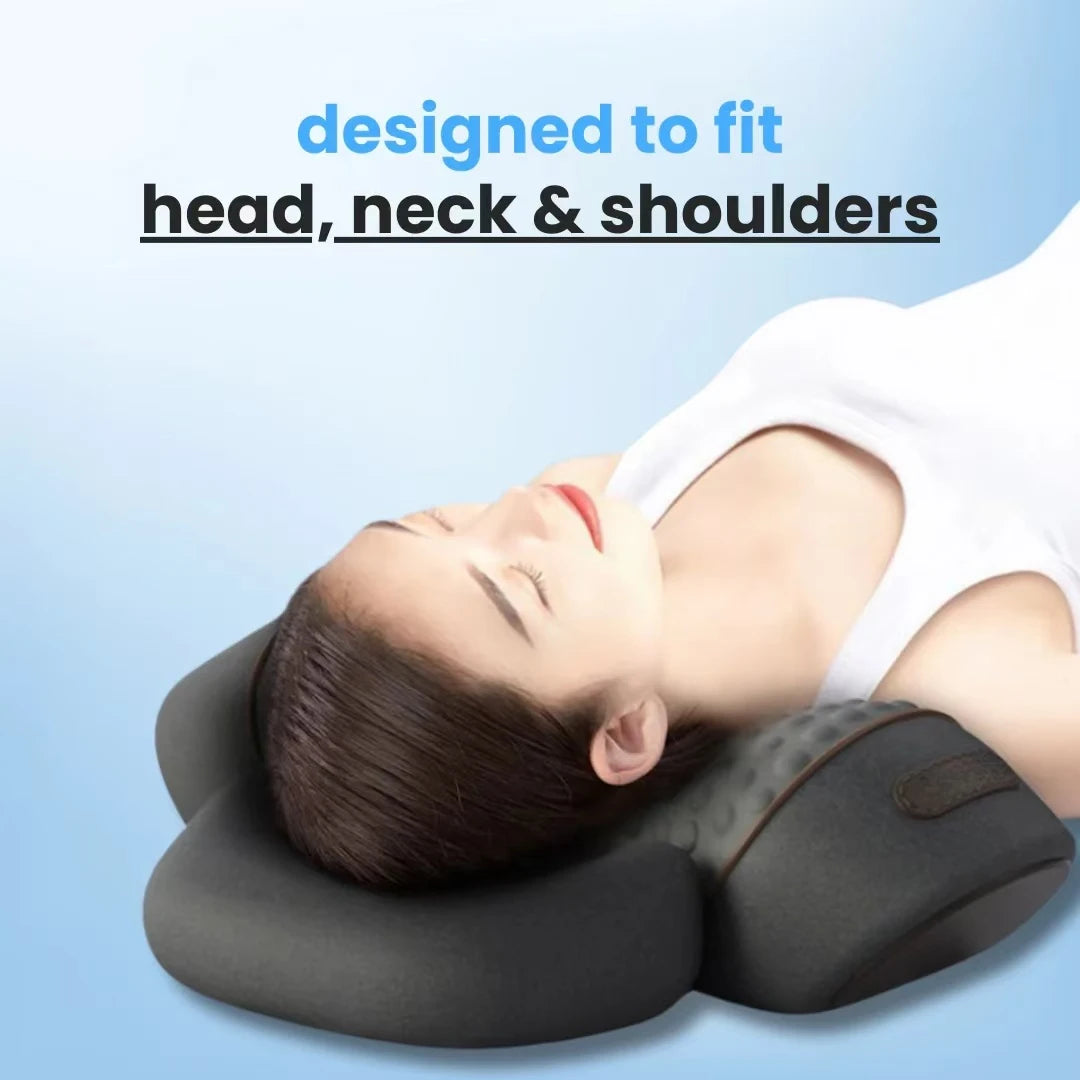 Soothe 3-in-1 Neck Massager & Cervical Pillow - Heat, Vibration & Traction Therapy for Pain Relief